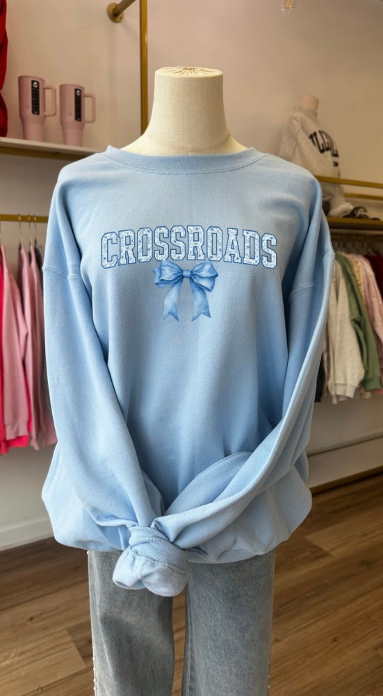 Crossroads floral toile with bow