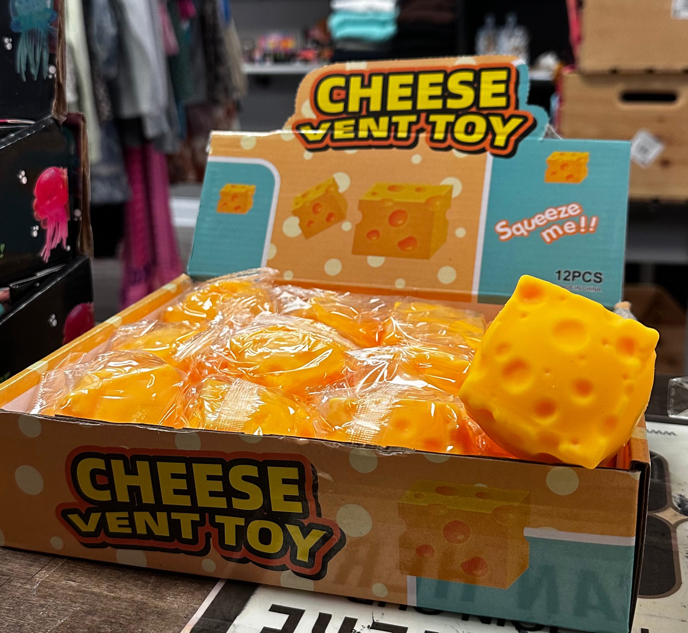 Foam filled Cheese Squishy