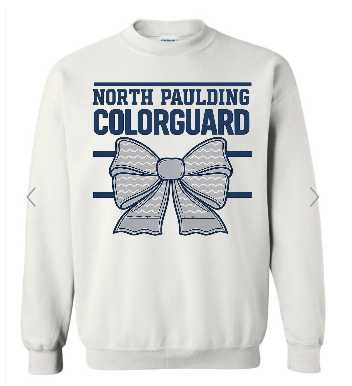 North Paulding Colorguard Bow on white