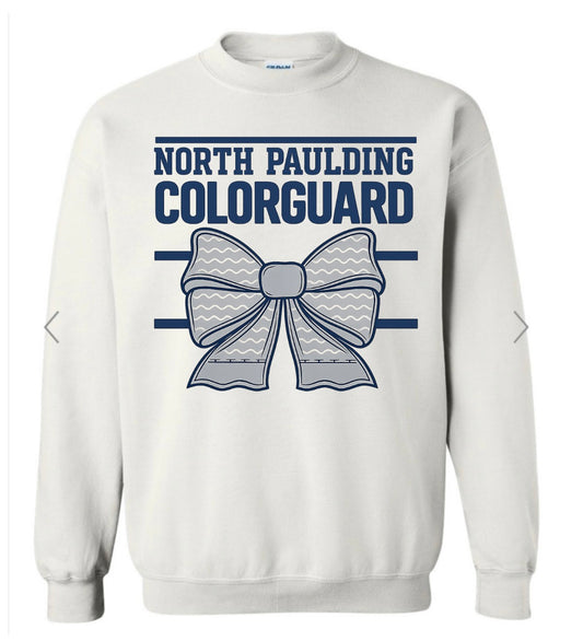 North Paulding Colorguard Bow on white
