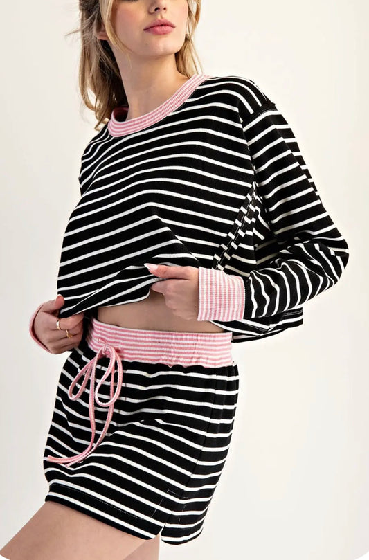 Stripe Mini Skirt -Set(sold separately)