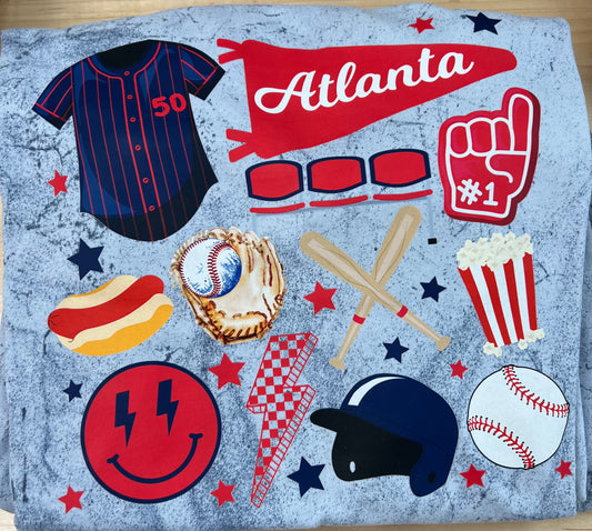 Atlanta Ballpark Collage Tee