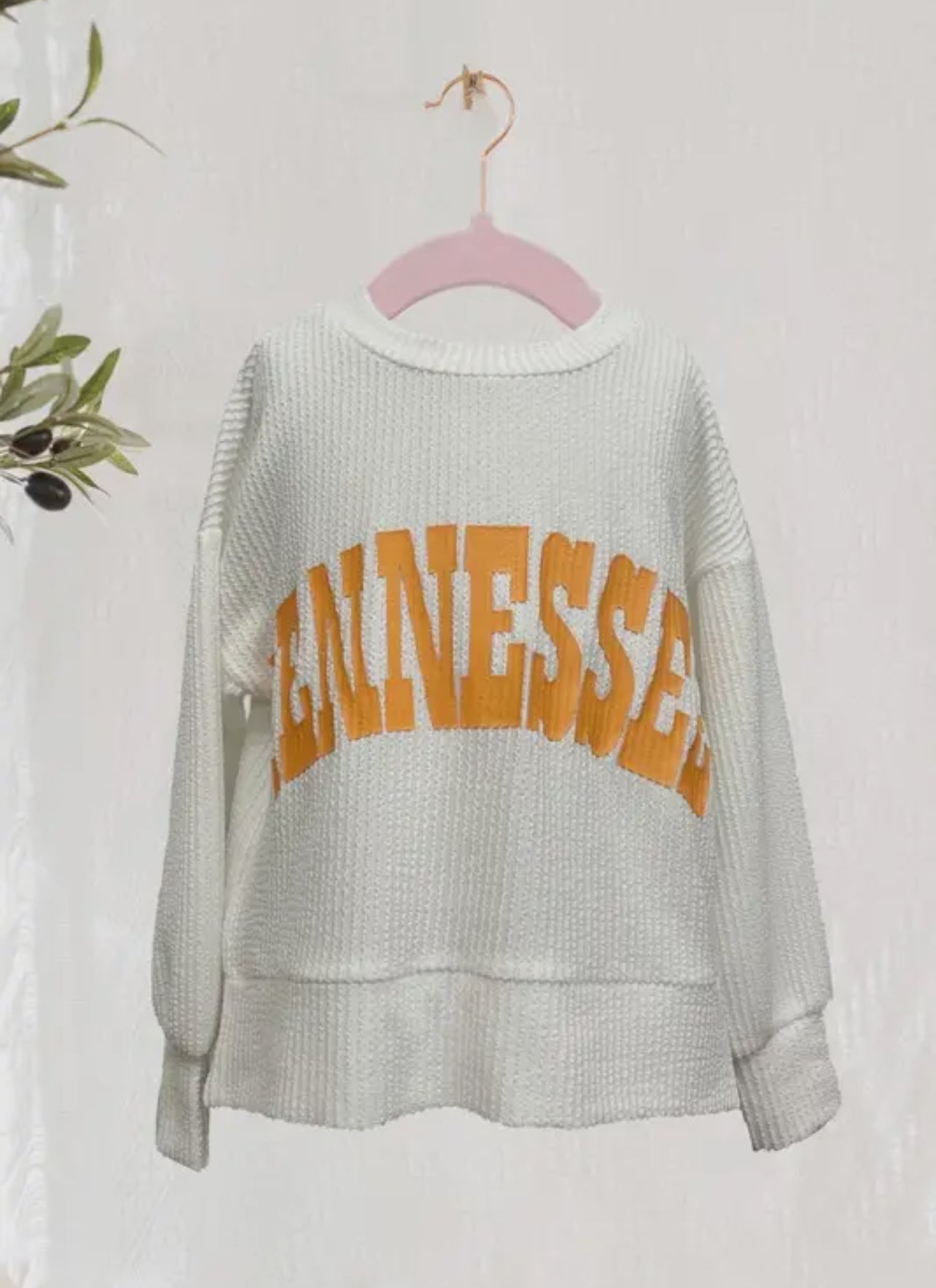 Youth Tennessee Round Neckline Long Puff Sleeve Oversized Sweatshirt