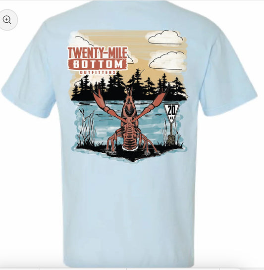 Crawfish Pocket Tee- 20 Mile Bottom Outfitters