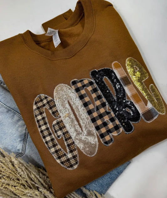 Gobble Turkey Thanksgiving Sweatshirt
