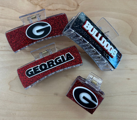 Georgia Bulldogs Hair Clips