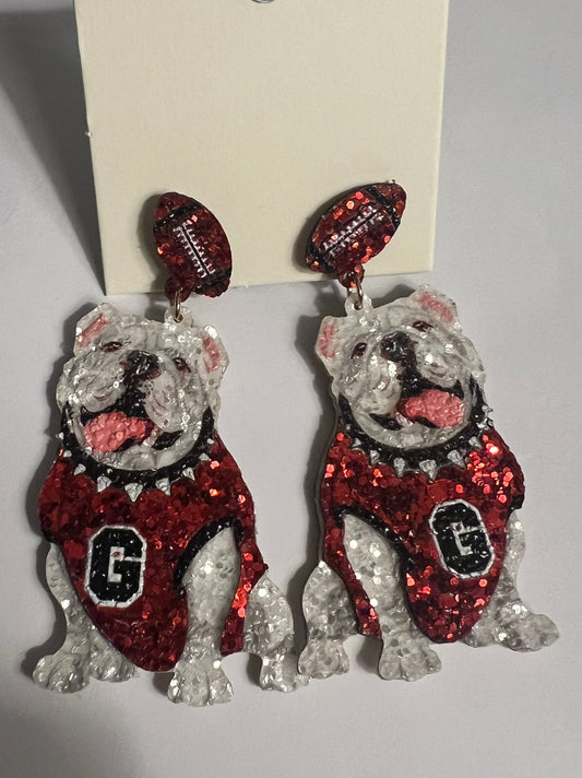 UGA Sitting Mascot Dangles