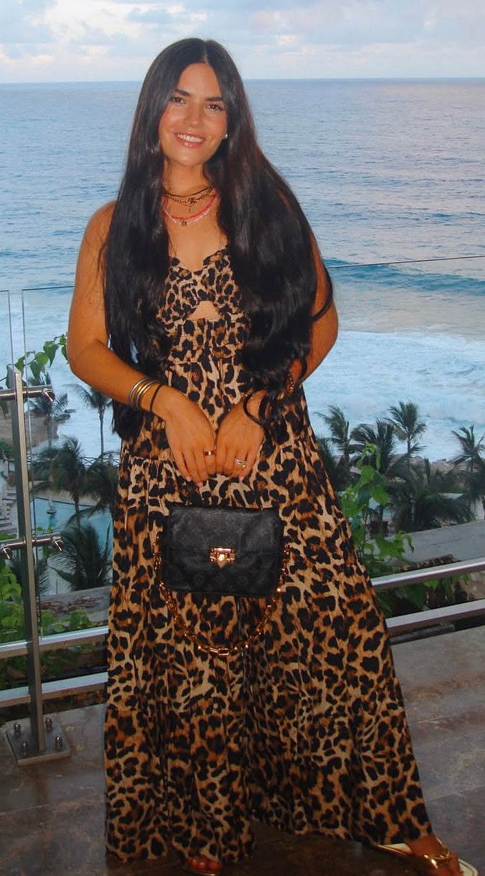 Leopard Print Wide Leg Jumpsuit