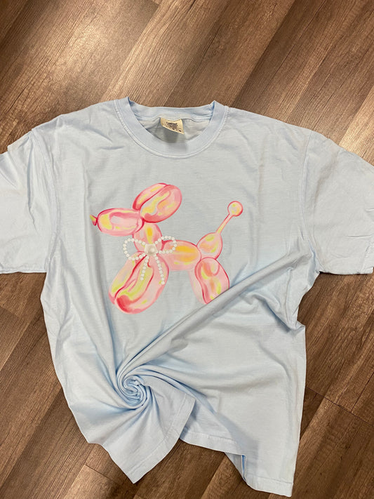 Pink Balloon Dog Cc tee