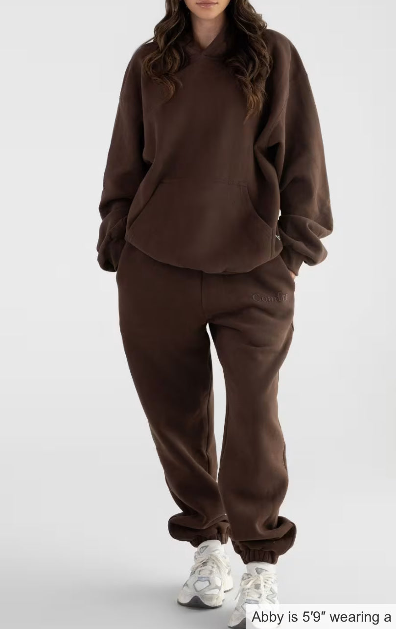 Comfort Minimalist Sweatpants - Walnut