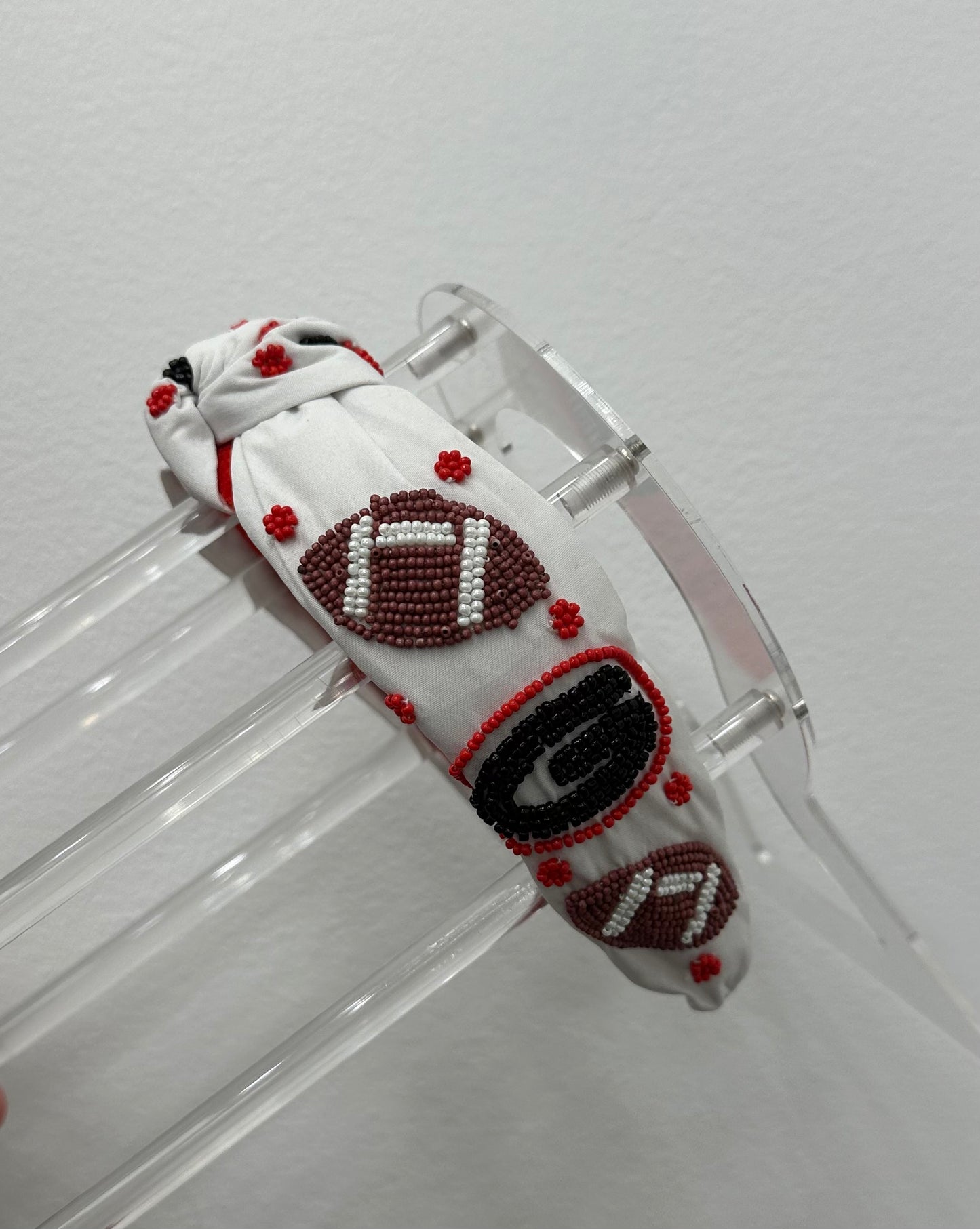 Georgia Football Beaded Headbands