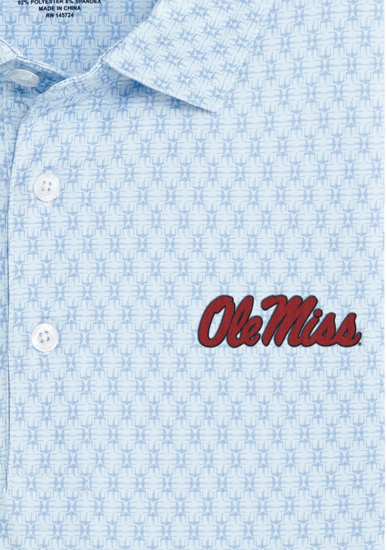 Ole Miss Tents Printed Performance Polo - Open Air Onward Reserve