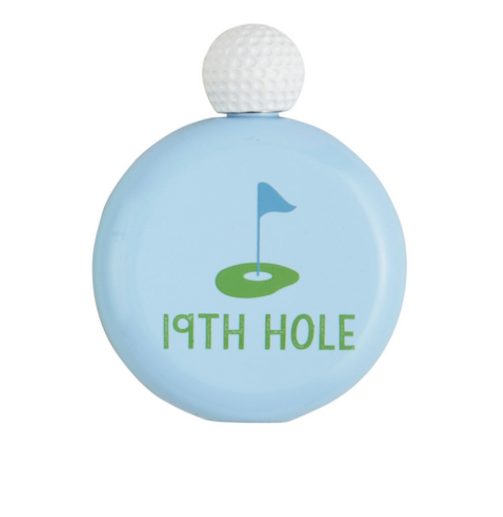 BLUE PRO SHOP FLASK- 19TH HOLE