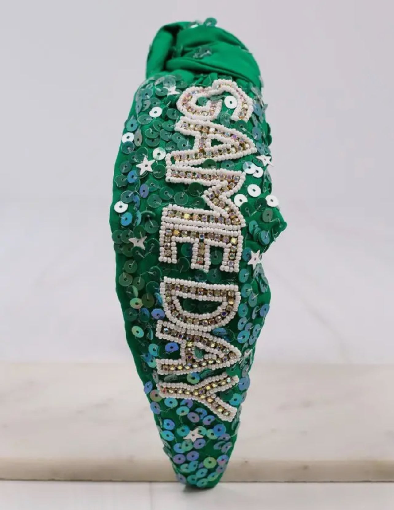 Green Game Day Sequin Headband