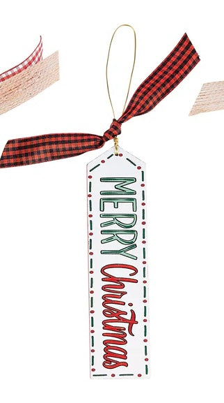 Merry Christmas Wood Ornament