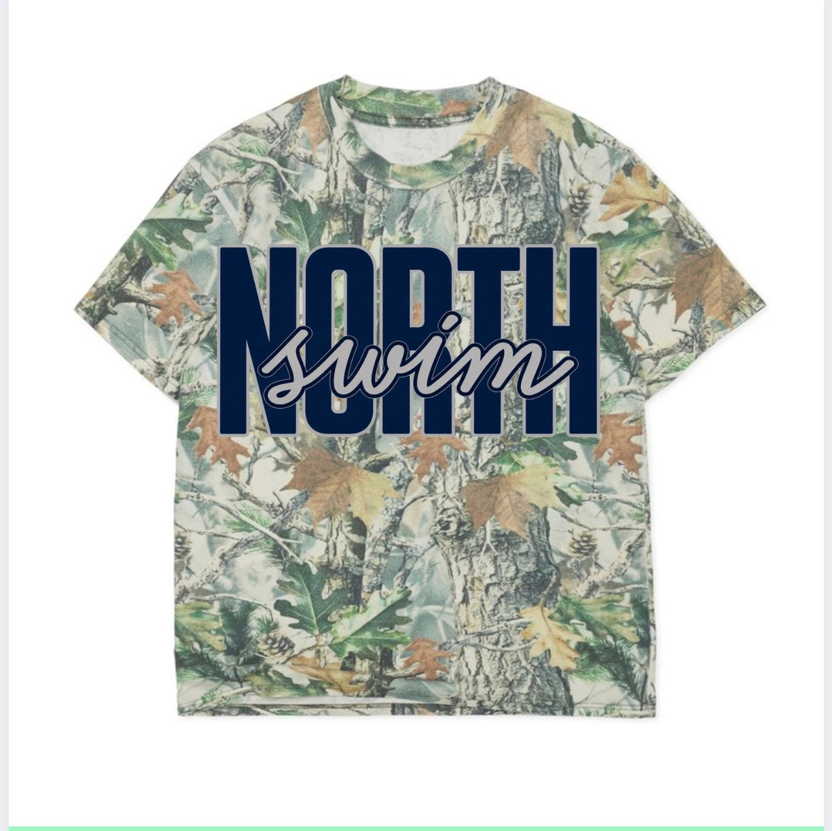 NORTH SWIM CAMO ADULT TEE