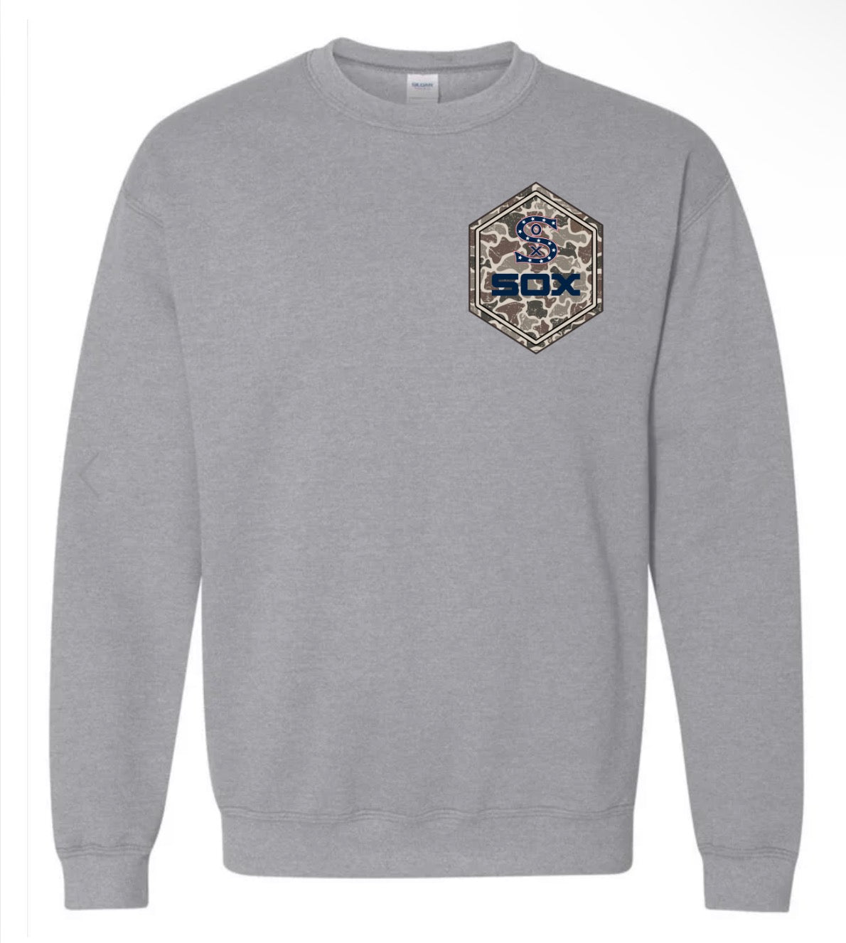 Sox Camo front/black on grey