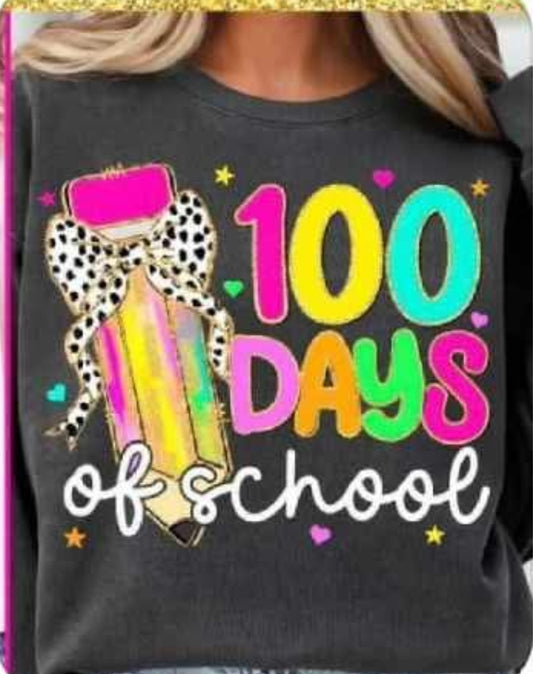 100 days of school charocal sweatshirt