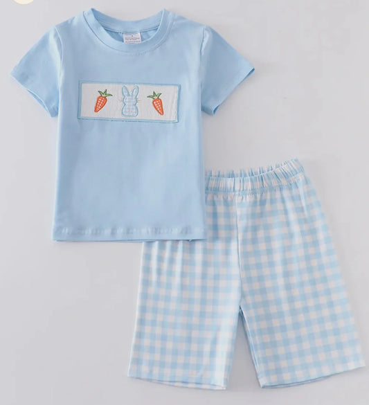 Boy Easter Smocked Bunny Boys Set