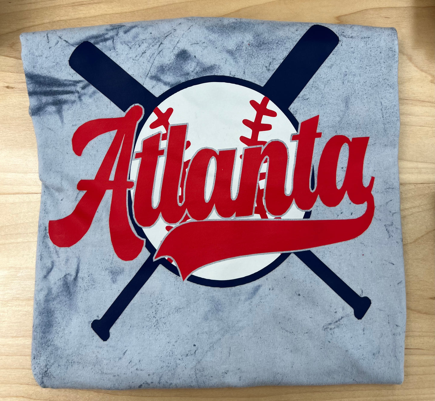 Atlanta Baseball/Bat Colorblast Tee