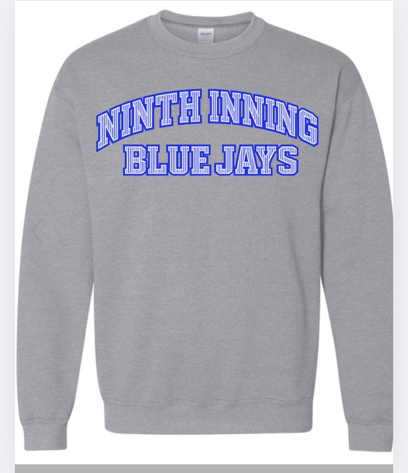 Ninth Inning Blue Jays Grey Sweatshirt