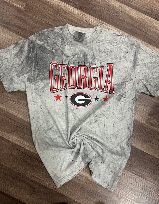 Georgia Bulldogs W/ Stars and G Logo Tee