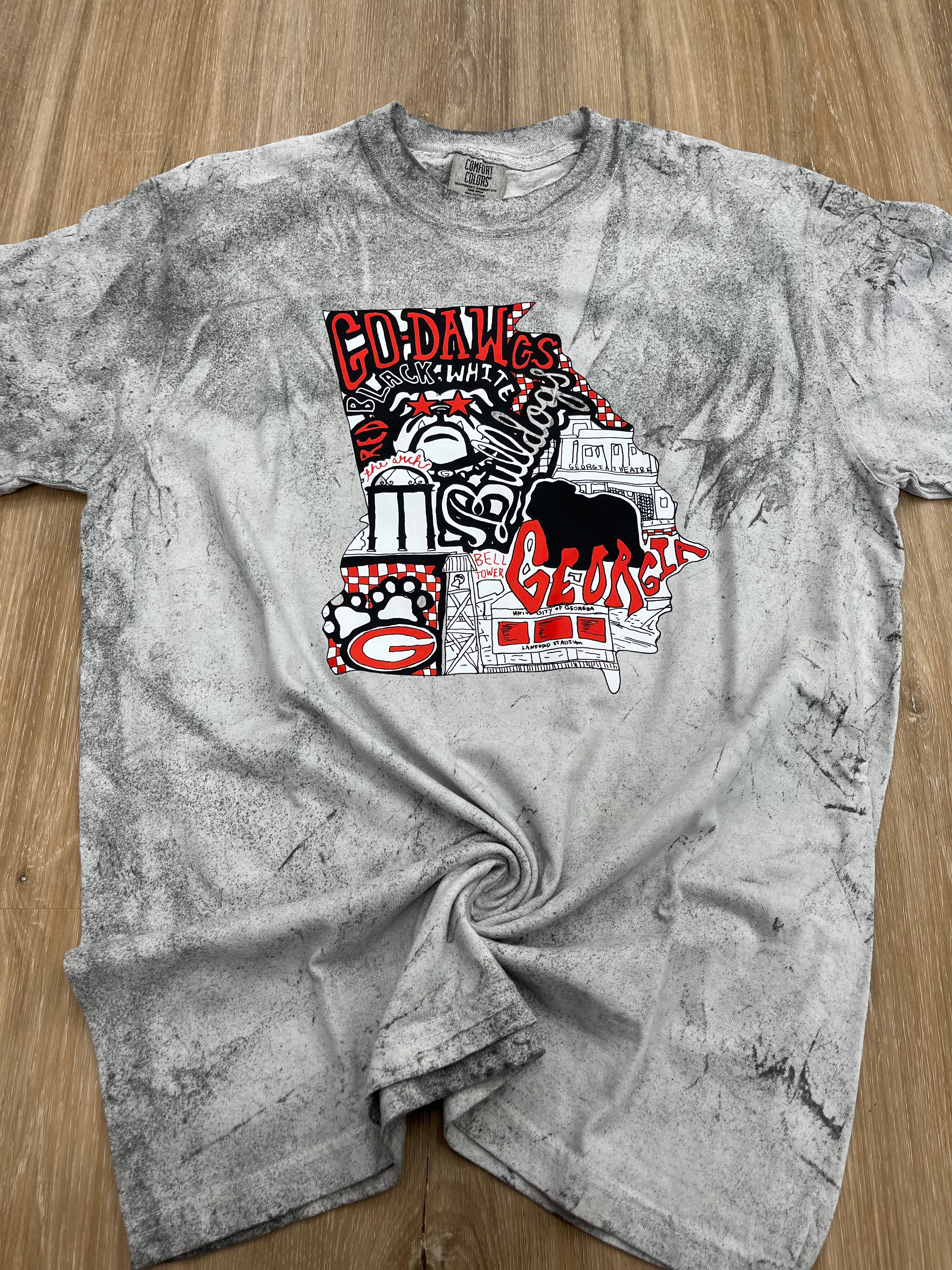 Georgia State Doodle Tee