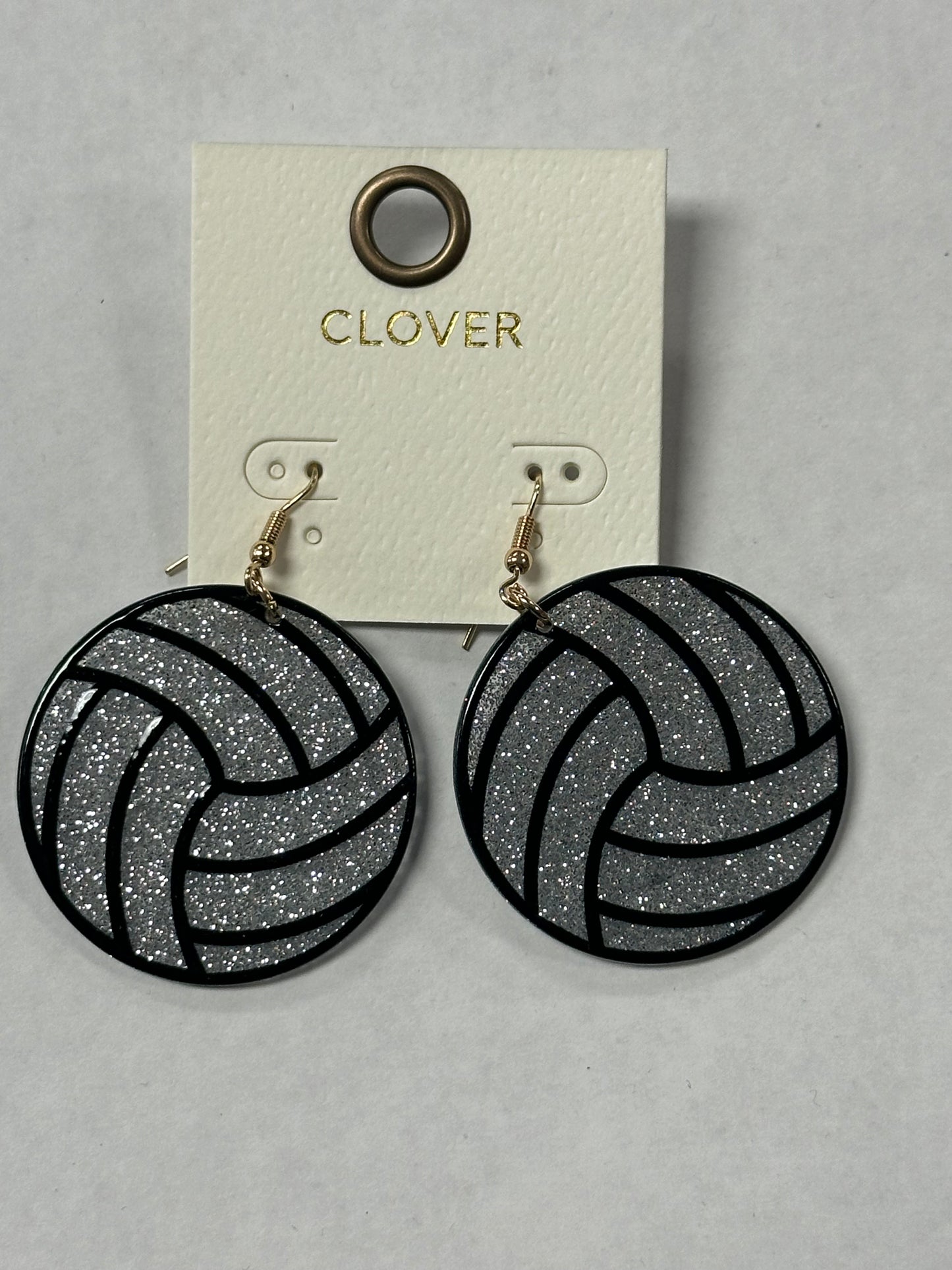 Glitter Volleyball Dangles