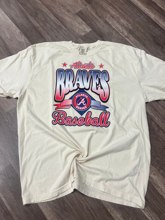 Atlanta Braves Retro Groovy Tee