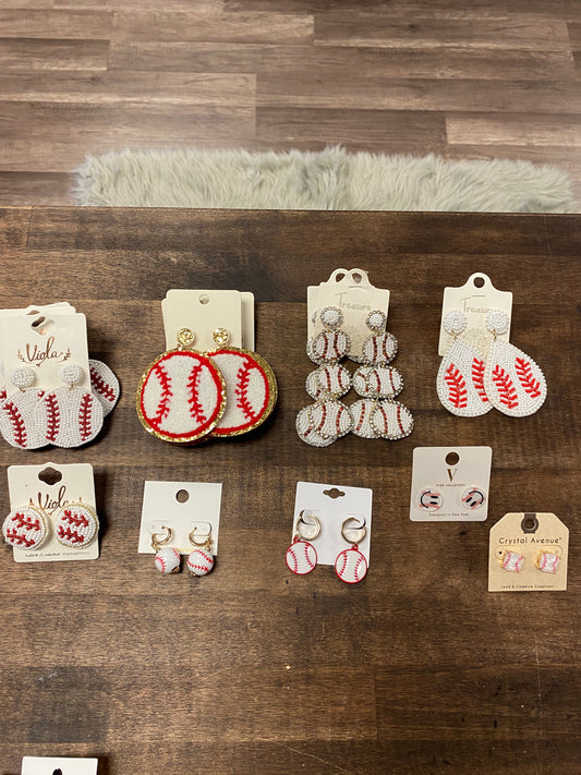 Baseball Earrings