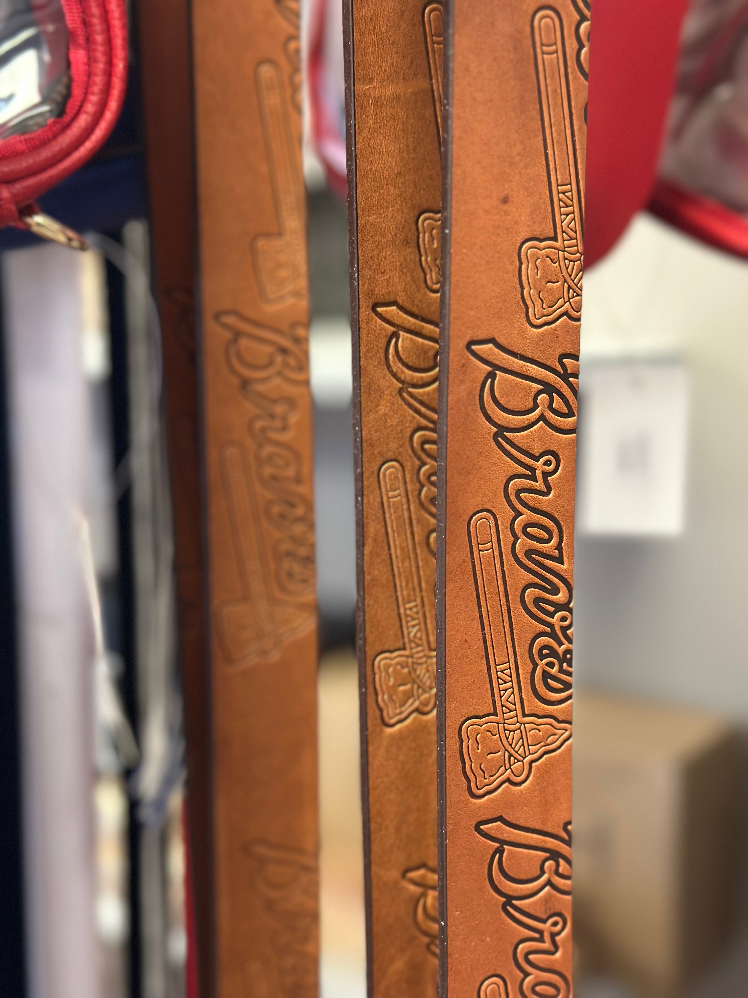 Braves Leather Belt