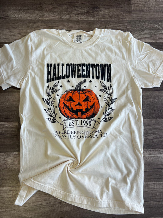 Halloweentown pumpkin ivory cc tee