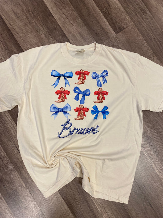 Braves Boots & Bows Tee