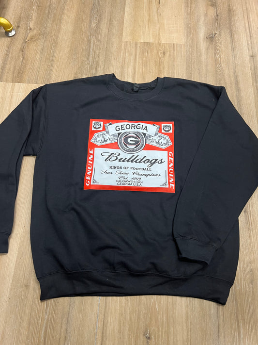 bud- inspired bulldogs sweatshirt