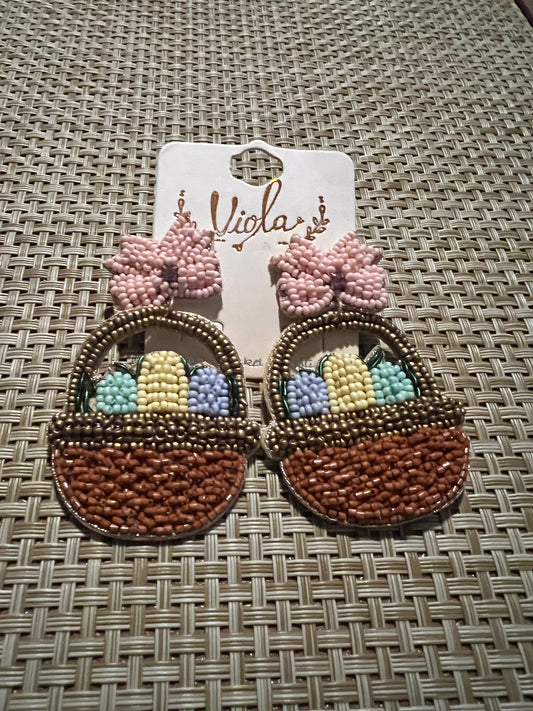 Beaded Easter Basket