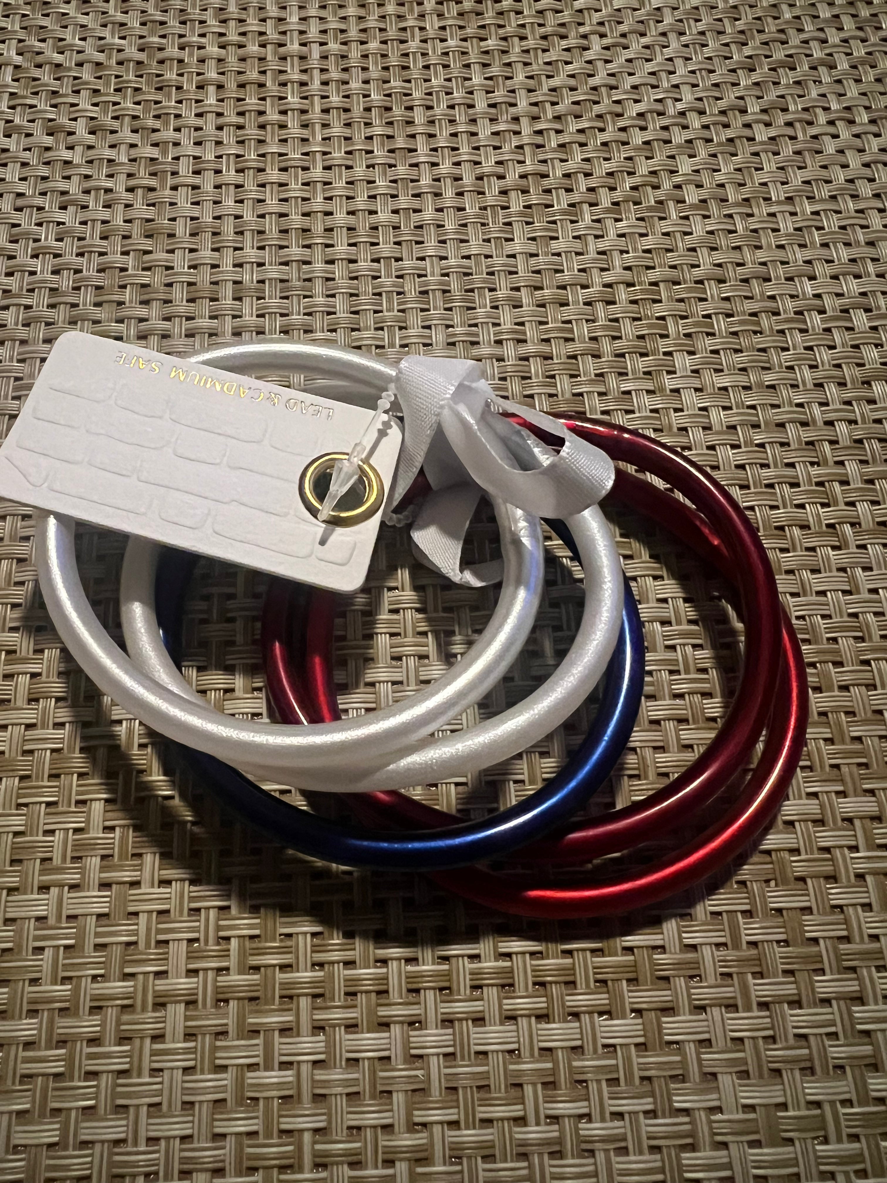 5 Piece Jelly Bracelets - Braves
