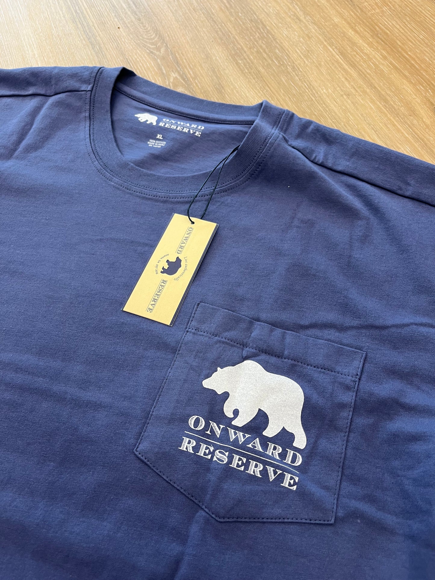 Turner Field Short Sleeve Onward Reserve Pocket Tee - Dark Denim