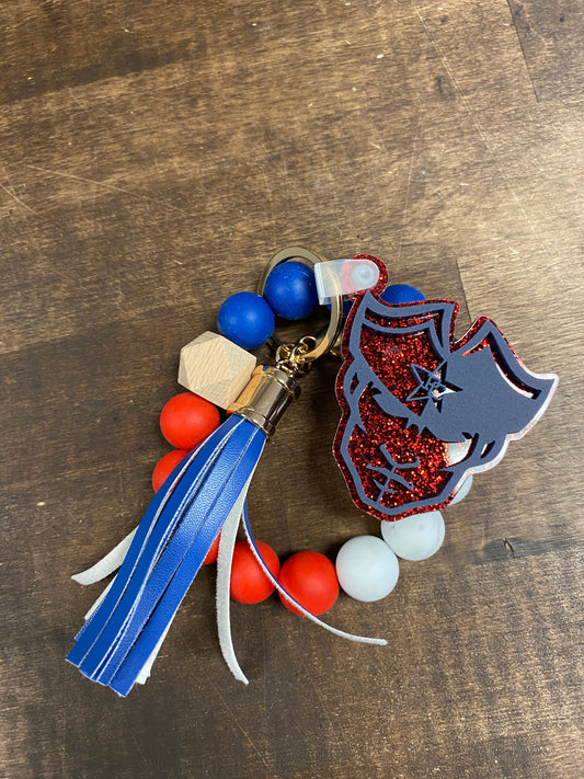 Paulding County Patriots Beaded Wristlet