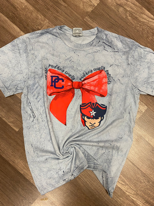 Paulding County Patriots Big Bow Tee