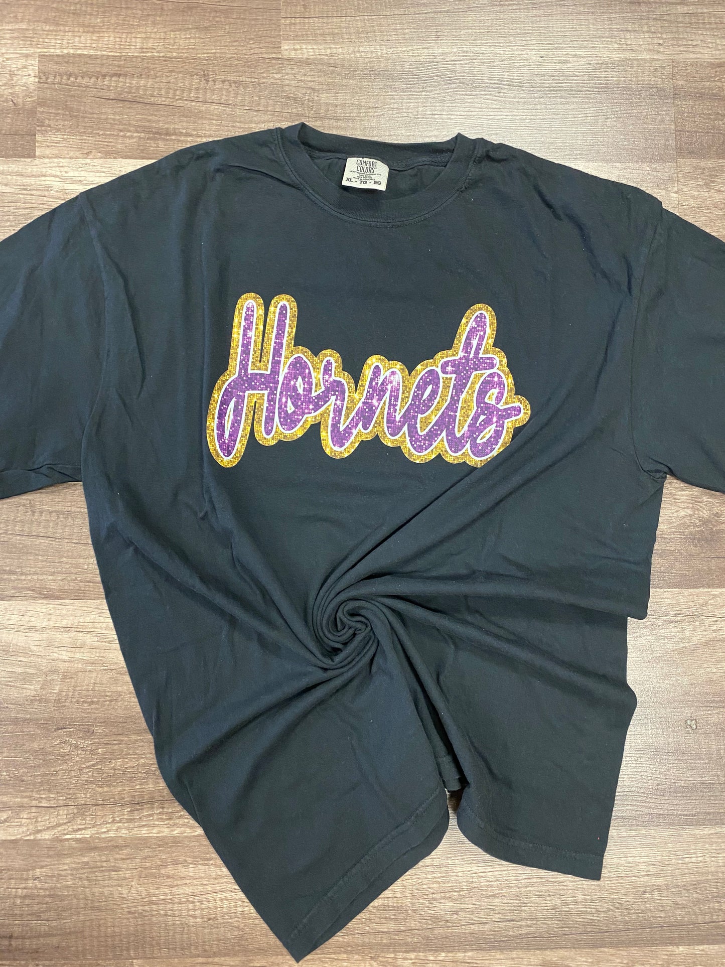 Hornets Faux Glitter Tee