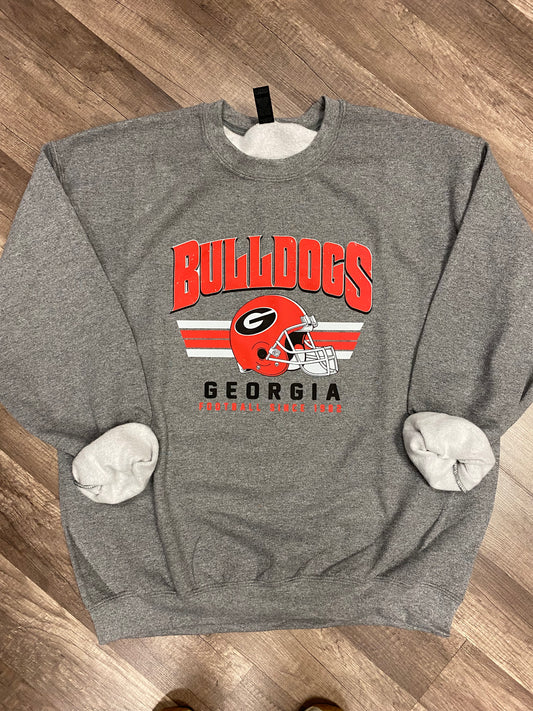 Bulldogs Helmet Sweatshirt