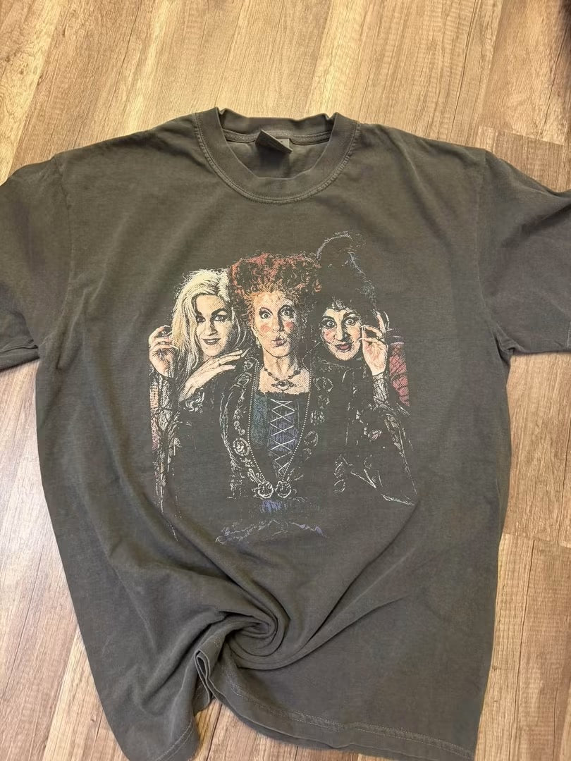 Hocus Pocus Sanderson Sisters Portrait Pepper Tee FLASH SALE