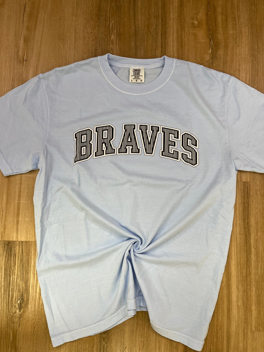 Braves Seersucker Hydrangea Tee
