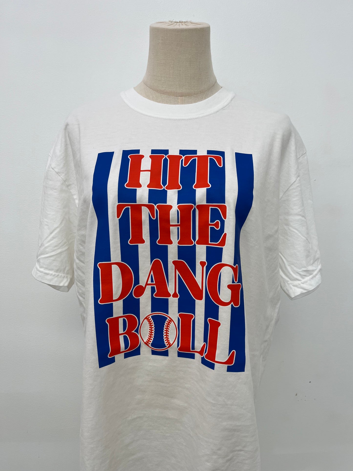 Hit The Dang Ball on White Tee