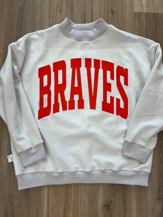 BRAVES Reversible Mockneck