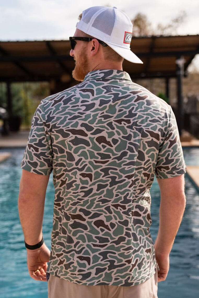 Performance Polo - Retro Duck Camo Burlebo