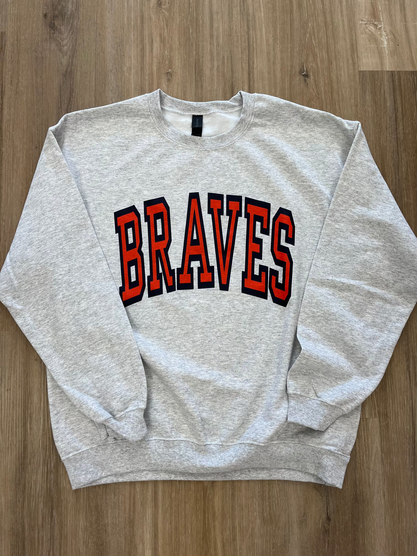 Braves Simple Varsity Crewneck