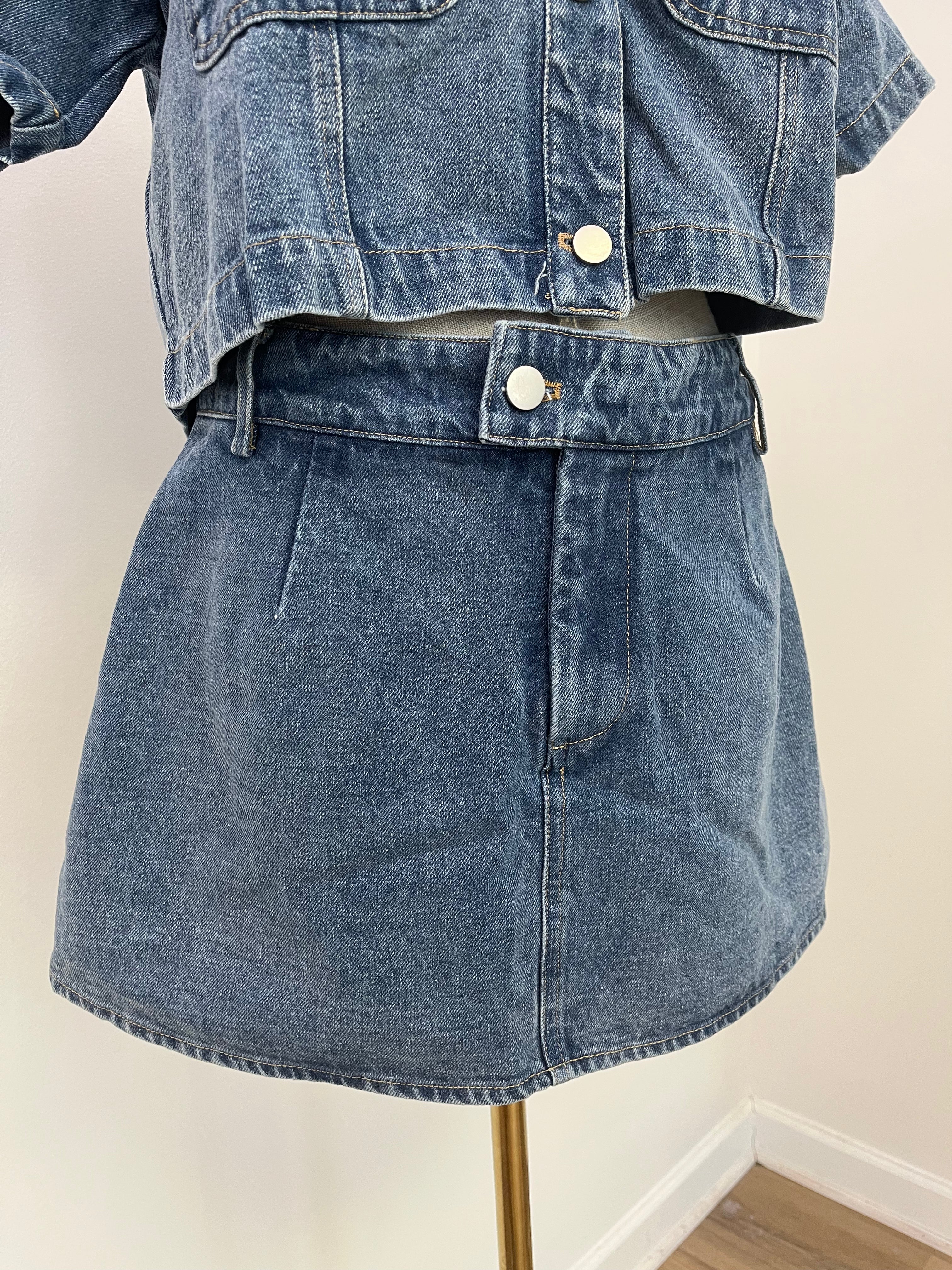 Everyday Classic Denim Skort