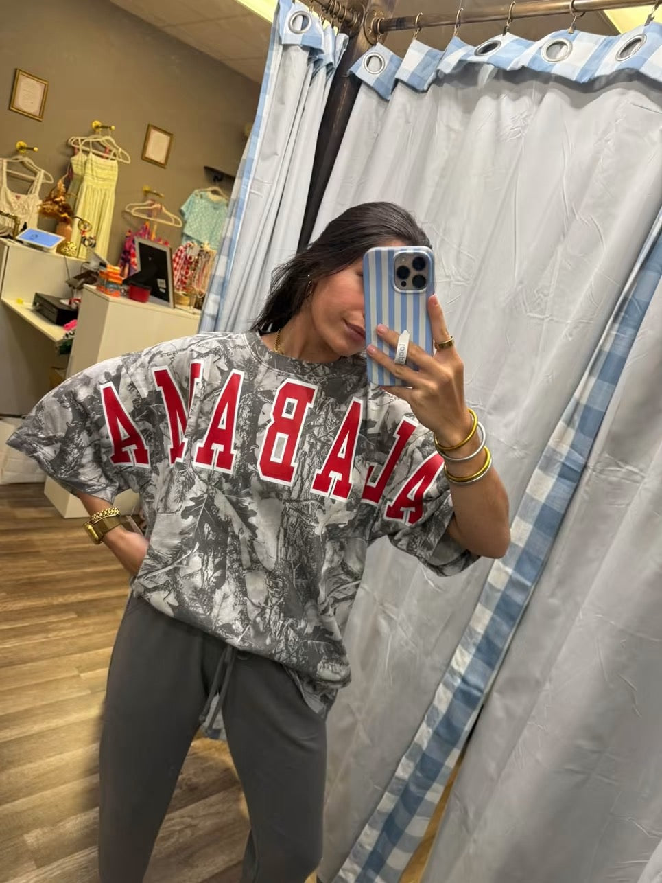 Dark Camo Alabama Varsity Letters Front