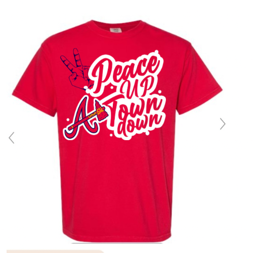 Peace up A town Down Tee